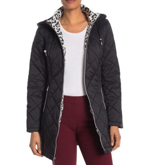 NWT Laundry by Shelli Segal Quilted Parka